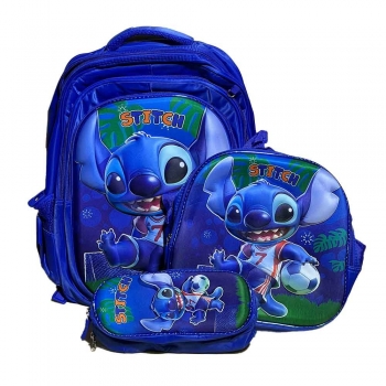 Set+of+3+Pieces+Stitch+School+Bag+16+Inch%28Backpack+%2B+Pencil+Case+%2B+Lunch+Bag%29