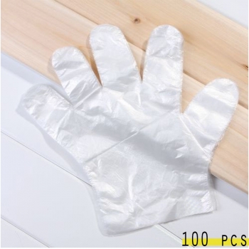 100+pcs+Disposable+Transparent+polyethylene+Gloves