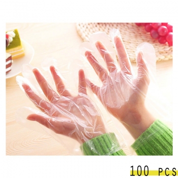 100+pcs+Disposable+Transparent+polyethylene+Gloves