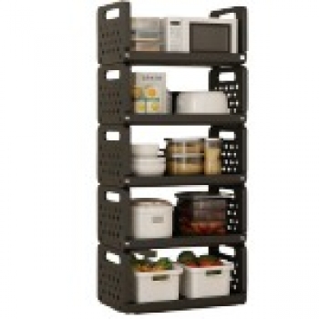 5-Tier+Heavy-Duty+Kitchen+Storage+Rack+with+Wheels+Multi-Purpose+Rolling+Organizer+Shelf+for+Pantry%2C+Vegetables%2C+Appliances+%26+Home+Supplies+Durable+Plastic+with+Ventilated+Sides+Space-Saving+Design
