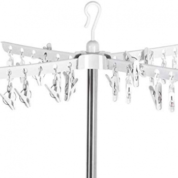 Clothes+Drying+Rack%2C+3-Tier+Collapsible+Foldable+Garments+Stand+for+Hanging+Towels%2C+Undergarments%2C+Baby+Clothes+Sock+Towels+%28White%29