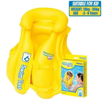 Bestway+32034+Float+Inflatable+Swim+Safe+Kid+Life+Jacket+51%2A46cm