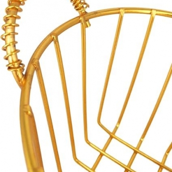 Food+Serving+Basket+Household+Organizer+Creative+Iron+Fruit%2CFrench+Fries%2CFood+Basket+%28Gold%29