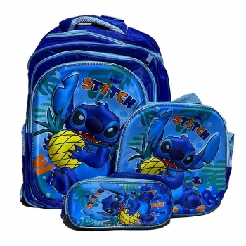 Set+of+3+Pieces+Stitch+School+Bag+16+Inch%28Backpack+%2B+Pencil+Case+%2B+Lunch+Bag%29