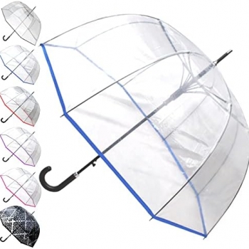 Transparent+Clear+Rain+Umbrella+Parasol