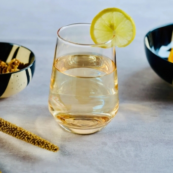 Amber+Glass+6+Pieces+Water+Glasses+390ml+Each%2CModern+Glass+Cups