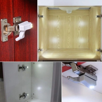 1Pc+Universal+Cabinet+Cupboard+Hinge+LED+Sensor+Light+0.25W+For+Kitchen+Bedroom