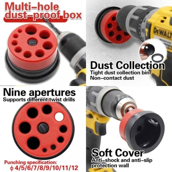 Shockproof+Drill+Dust+Collector+9+Hole+Punching+Machine+Dust+Bowl+Hmoe