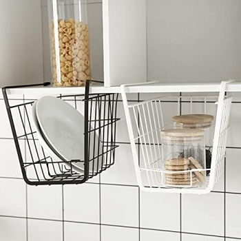 Hanging+Shelf+Basket%2C+Under+Shelf+Basket%2C+Slides+Under+Cabinet+Storage+Shelf+Wire+Baskets%2C+Space+Saving%2C+Stable+Hanging+Basket%2C+for+Kitchen+Counter+Pantry+Desk+Bookshelf+Cabinet