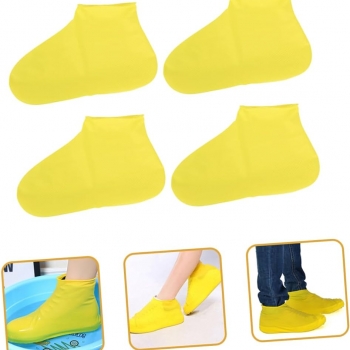Medium+34-40+1Pair+Latex+Waterproof+Portable+Shoe+Covers