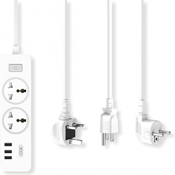 XO+WL04+Multi+Functional+Extension+Cord+Socket+1.8M+USB+Charger+Electrical+Power+Extension+Socket+With+Extension+EU+US+UK