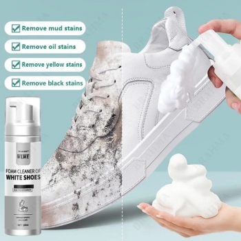 Whitening+Shoe+Dirt+And+Yellow+Cleaning+Foam+Cleaner+White+Shoes+Cleaner