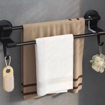Bathroom+Towel+Rack%2CNail+Free+Double+Pole+Towel+Storage+Racks%2CTowel+Bar%2CMultipurpose+Storage+Rack+with+Hooks%2CSlipper+Bracket%2CBathroom+Accessories