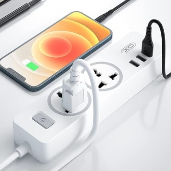 XO+WL04+Multi+Functional+Extension+Cord+Socket+1.8M+USB+Charger+Electrical+Power+Extension+Socket+With+Extension+EU+US+UK