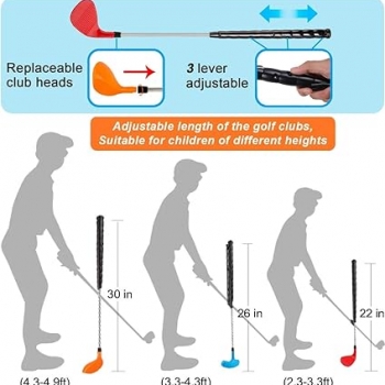 Kids+Golf+Trainer+Toys+Set+-+Deluxe+Junior+Golfer+Automatic+Tee+Machine+with+15+Balls%2C+Golf+Club+and+3+Heads%2CMini+Play+Golf+Games