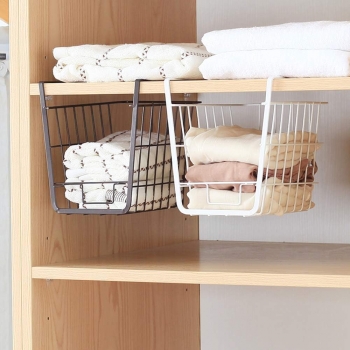 Hanging+Shelf+Basket%2C+Under+Shelf+Basket%2C+Slides+Under+Cabinet+Storage+Shelf+Wire+Baskets%2C+Space+Saving%2C+Stable+Hanging+Basket%2C+for+Kitchen+Counter+Pantry+Desk+Bookshelf+Cabinet