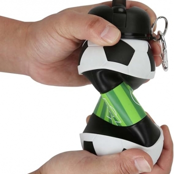 Football+Water+Bottle+550ml+Silicone+Soccer+Water+Bottle+for+Boys+Girls+Collapsible+Leak-Proof+Drink+Sports+Bottle+for+Travel+Gym+Picnics+School