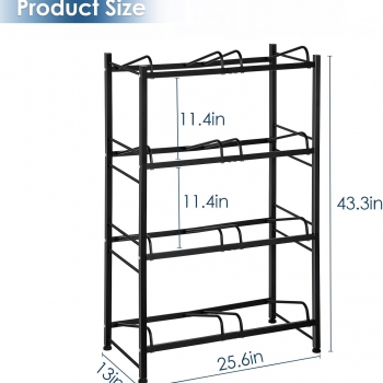 8+Gallon+Water+Bottle+Holder+Water+Jug+Holder+4+Tier+Heavy+Duty+Water+Jug+Rack+for+8+Bottles+Detachable+Gallon+Water+Jug+Stand+Organizer+Shelf+for+Home+Kitchen+Office%2C+Black