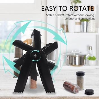 Rotating+Spice+Rack+Organizer+with+18+Glass+Spice+Jars+Countertop+Kitchen+Cabinet