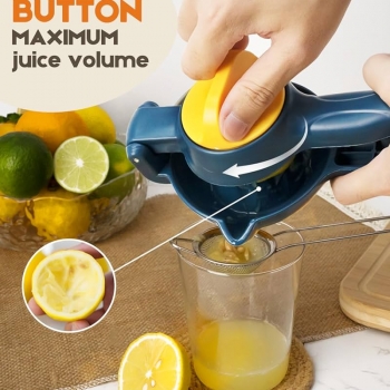 Lemon+Squeezer%2C+Manual+Citrus+Juicer%2C+Lemon+Juicer+with+Rotating+Hinge+Blade+Hand+Juicer+Squeezer+with+a+leaking+spoon+for+Extracting+the+Most+Juice+Possible