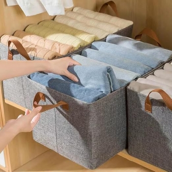Large+Capacity+Wardrobe+Foldable+Stackable+Container+Organizer+with+Lid%2C+Clothes+Storage+Box%2C+Durable+Clothes+Basket+for+Blanket