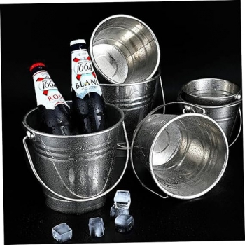14cm+Stainless+Steel+Ice+Bucket%2CIndoor+Outdoor+Ice+Bucket+with+Handle%2CThick+Stainless+Steel+Ice+Bucket