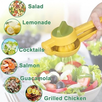 Lemon+Squeezer%2C+Manual+Citrus+Juicer%2C+Lemon+Juicer+with+Rotating+Hinge+Blade+Hand+Juicer+Squeezer+with+a+leaking+spoon+for+Extracting+the+Most+Juice+Possible