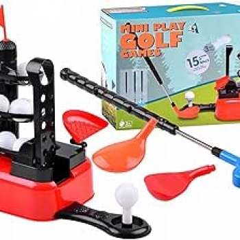 Kids+Golf+Trainer+Toys+Set+-+Deluxe+Junior+Golfer+Automatic+Tee+Machine+with+15+Balls%2C+Golf+Club+and+3+Heads%2CMini+Play+Golf+Games
