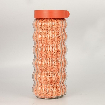 3+Pieces+Wave+Glass+Storage+Jar+Set+with+Lids%2CDecorative+Kitchen+Containers+For+Pasta%2CSnacks%2CSugar+and+Dry+Food+Organizaiton