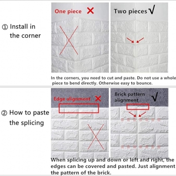 White+color+Brick+Wall+Foam+Sticker+70x77cm