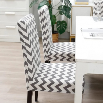 1pc+Geometric+Pattern+Black+Dining+Room+Chair+Cover%2C+Modern+Polyester+Stretchy+Dining+Chair+Slipcover+For+Dining+Room%2C+Part