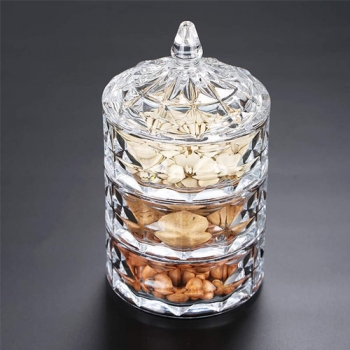 3+Tier+Stackable+Clear+Glass+Candy+Dishes