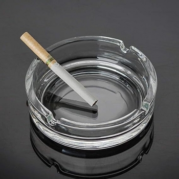 1+Pc+Clear+Glass+Ashtray%2CRound+Ashtray+10cm