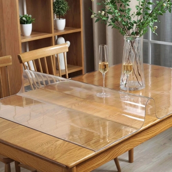 2mm+Clear+Rectangular+Tablecloth+Table+Protector