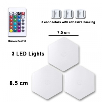 RGB+LED+Quantum+Hexagon+Light+Touch+Sensor+Wall+Lamp+DC+5V+Honeycomb+Colorful+Modular+Control+Night+for+Bedroom+Decoration