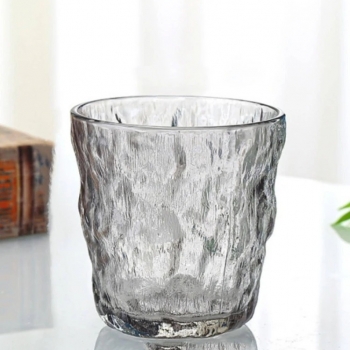 260ml+Set+of+6+Glacier+Pattern+Glass+Cup%2C+Frosted+Clear+Texture+Drinking+Cups+for+Water%2C+Soda%2C+Juices+and+Cold+Beverage%2C+Dishwasher+Safe