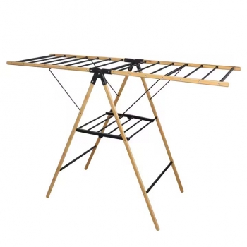 150x100x52cm+Bamboo+Clothes+Dryer+Rack+Easy+Home+Foldable+Garments+Hanging+Dry+Wooden+Laundry+Clothes+Drying+Rack