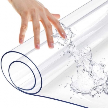 2mm+Clear+Rectangular+Tablecloth+Table+Protector