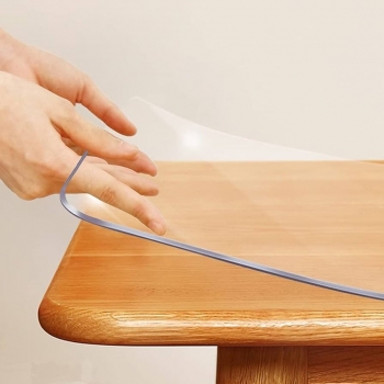 2mm+Clear+Rectangular+Tablecloth+Table+Protector