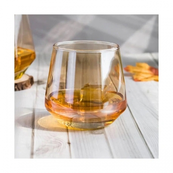 Amber+Glass+6+Pieces+Water+Glasses+370ml+Each%2CModern+Glass+Cups
