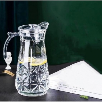 7-Pieces+Clear+Glass+Jug+and+Glasses%2C6+Glasses+and+Jug%2CDrinking+Jug+1.7L%2CModern+Set