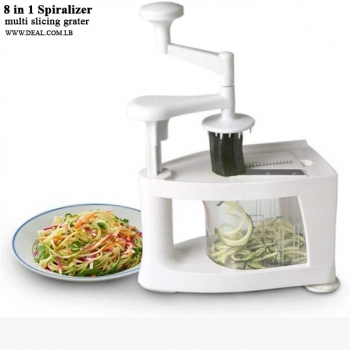 8+in+1+spiralizer+Multi+Slicing+Grater