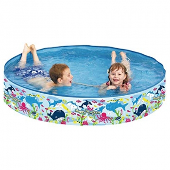 Jilong+Happy+Sea+Paddling+Pool+Diameter+120+%2A+25+cm+Childrens+Pool+Swimming+Pool+with+Fixed+Walls
