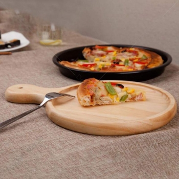 26cm+Wooden+Pizza+Serving+Tray+Dinner+Board