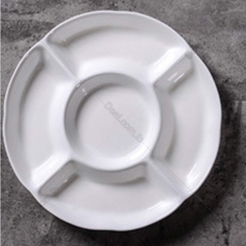 White+Porcelain+Dinner+Set+Of+9+Pieces