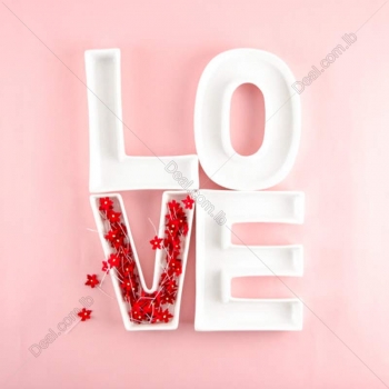 Set+of+4+Ceramic+LOVE+Letters