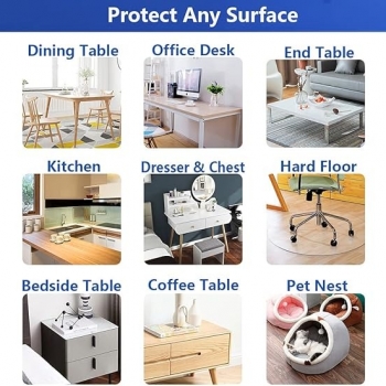 2mm+Clear+Rectangular+Tablecloth+Table+Protector