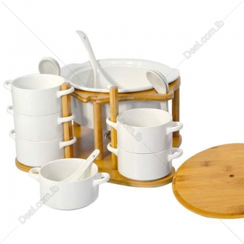 soup+tureen+set+with+bamboo+base