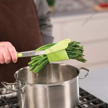 2+in+1+Kitchen+Spatula+and+Tongs+Clever+Tongs