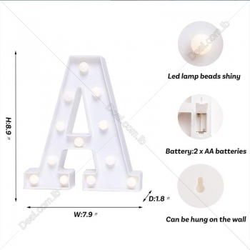 Letters+Lights+LED+Light+Up+White+Warm+Marquee+Standing